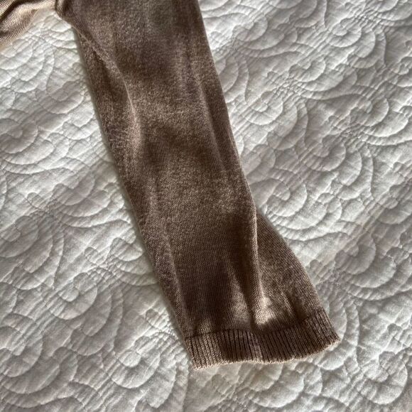 Express Taupe Waterfall Cardigan Sweater Size M Rayon Polyester - Picture 5 of 8